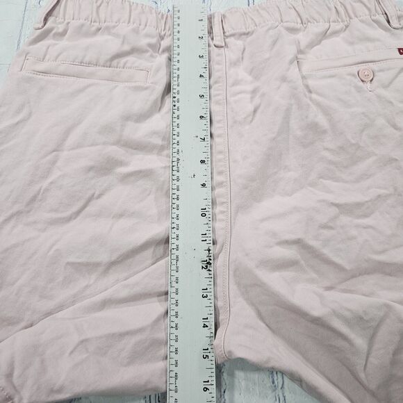 Levis MENS SZ L XX Chino EZ Shorts Pink Stretch Drawstring Casual Preppy Chino - Picture 5 of 12